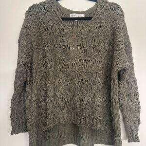 Cozy Knit Sweater in Olive Green